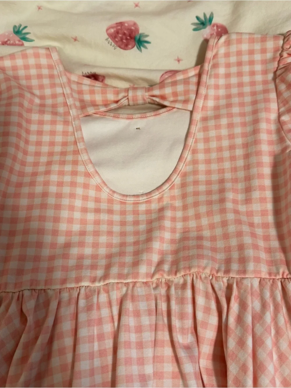 Sweet Honey Pink Gingham Dress Size 12